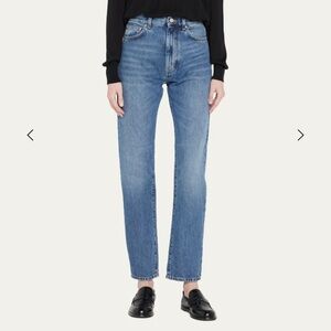 Loulou Studio Wular Straight Leg Ankle Jeans Women French Size 26 US Size 0